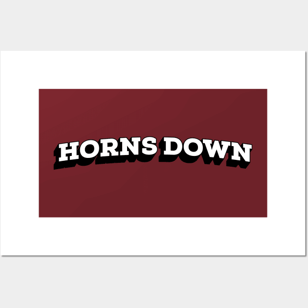 Horns Down! Wall Art by Zen Cosmos Official